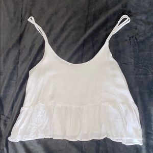 Pacsun L.A. Hearts White Flowy Tank